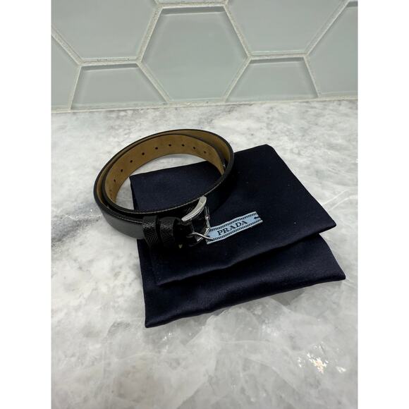 Authentic Prada Saffiano Leather Wrap Bracelet - Centurian Gift - Picture 1 of 5